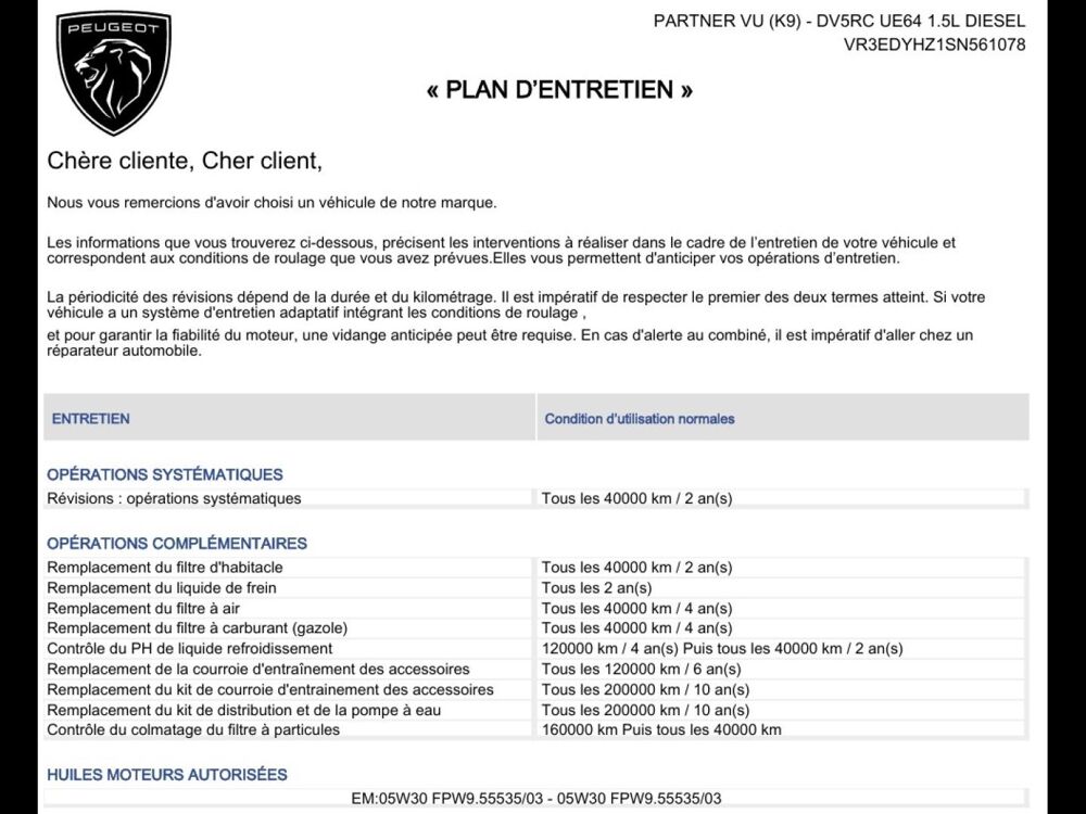 Partner M Diesel 130ch automatique 2025 occasion 17450 Saint-Laurent-de-la-Pr&eacute;e
