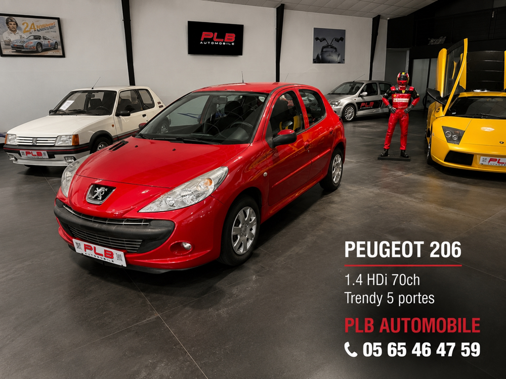 206 1.4 HDI TRENDY 5P 2009 occasion 12000 RODEZ