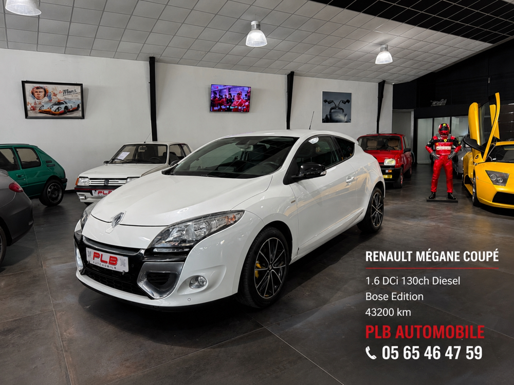 M&eacute;gane III Coup&eacute; 1.6 DCI 130CH ENERGY BOSE EDITION 1*MAIN 43 000 KM PLB AUTO 2013 occasion 12000 RODEZ