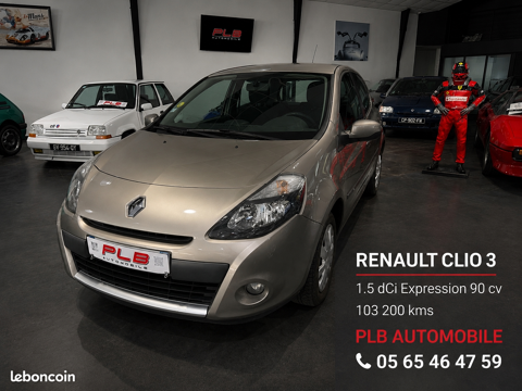 Renault Clio III 1.5 DCI 90CH EXPRESSION PLB AUTO 2011 occasion RODEZ 12000