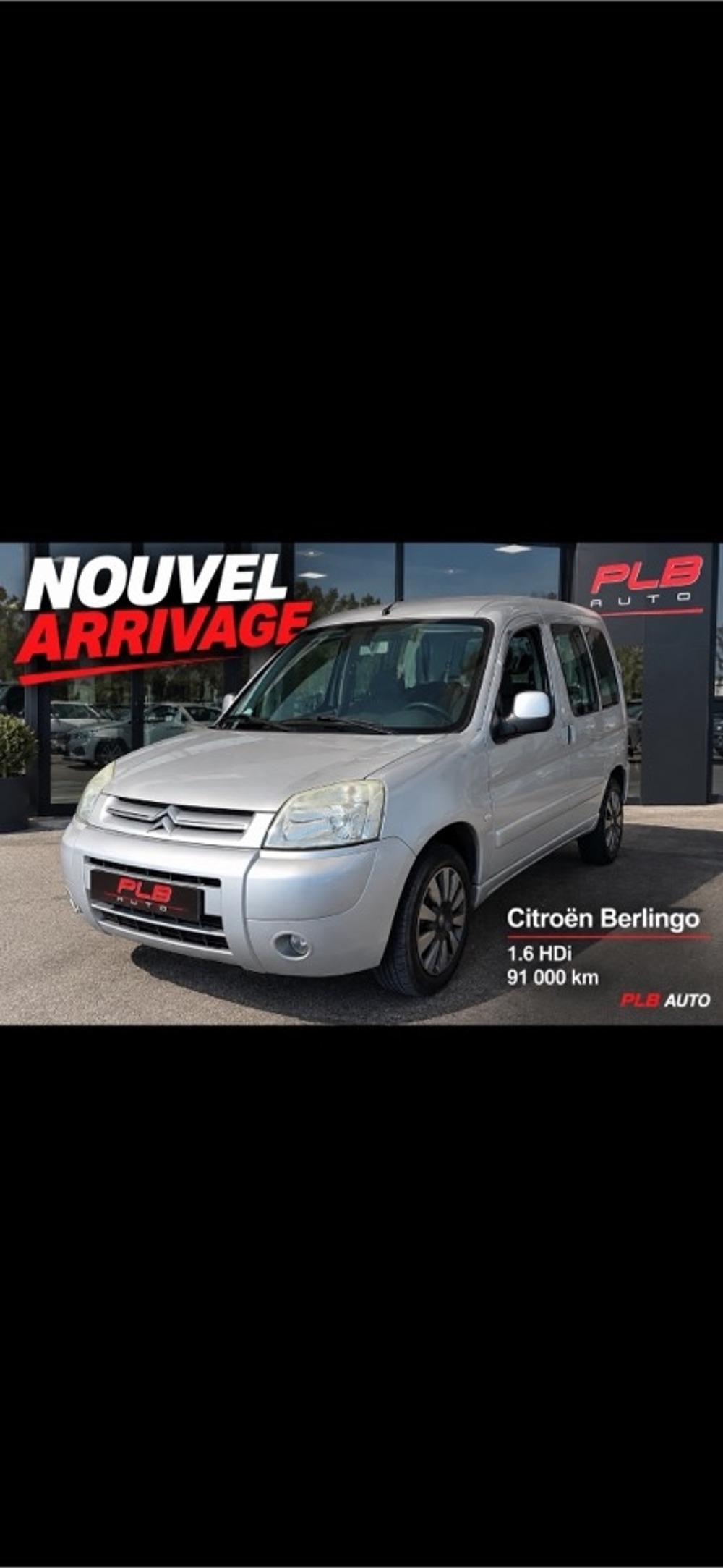 Berlingo 1.6 HDI92 MULTISPACE 91 000 KM 2007 occasion 12000 RODEZ