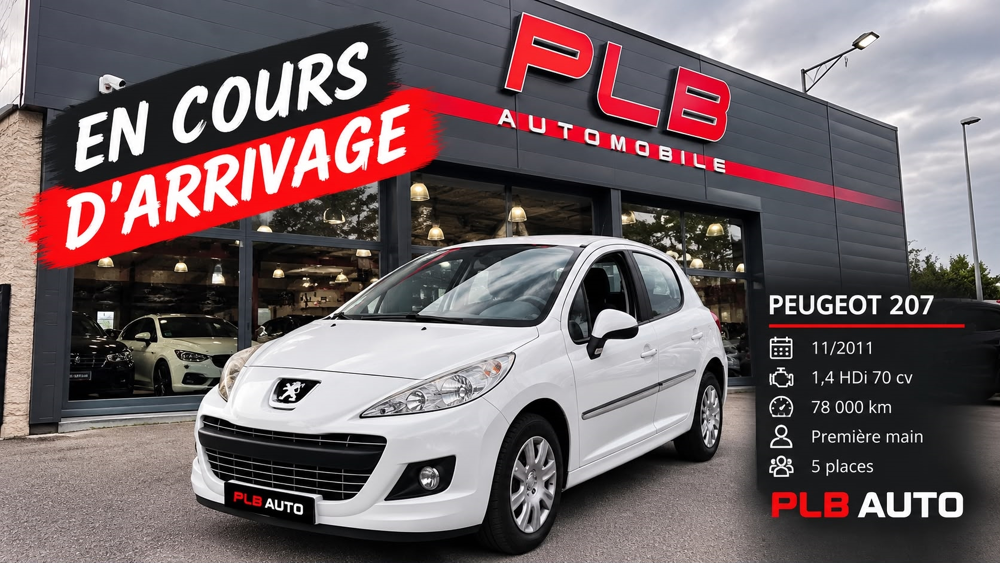 207 1.4 HDI 5P 78 000 KM PREMIERE MAIN 2011 occasion 12000 RODEZ