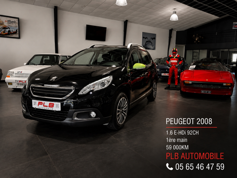 Peugeot 2008 1.6 E-HDI92 BUSINESS PREMIERE MAIN 59 000 KM 2015 occasion RODEZ 12000