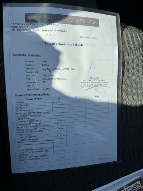 Corsa 1.2 75CH EDITION 21 000 KM 2021 2021 occasion 93220 Gagny