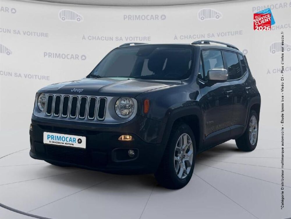 Renegade 1.4 MultiAir S/S 140ch Limited Tpano Sieges cuir GPS 2016 occasion 21000 Dijon