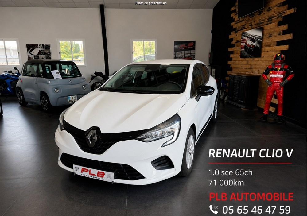 Clio V 65CH BUSINESS PLB AUTO 71 100 KM 2020 occasion 12000 RODEZ
