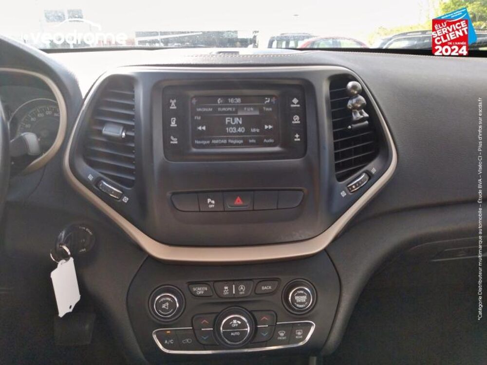 Cherokee 2.0 MultiJet 170ch Longitude Active Drive I BVA S/S Radar AR 2014 occasion 25770 Franois