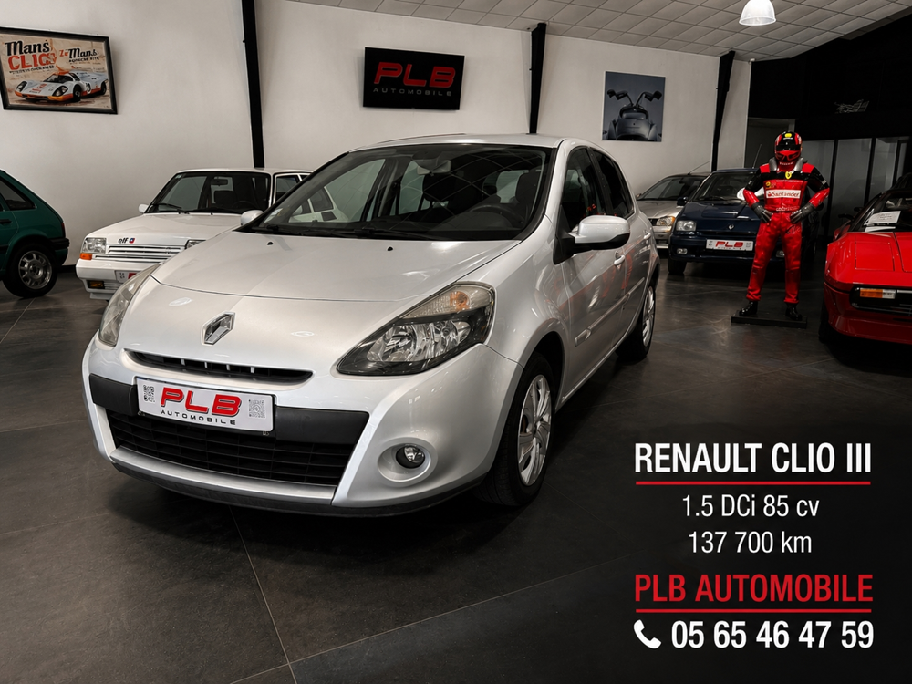 Clio III 1.5 DCI 85CH DYNAMIQUE 5P 2009 occasion 12000 RODEZ