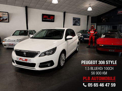 Peugeot 308 1.5 BLUEHDI 100CH STYLE 56 900KM 2019 occasion RODEZ 12000
