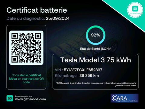 Model 3 PERFORMANCE PUP AWD UPGRADE 2020 occasion 95310 Saint-Ouen-l'Aumône