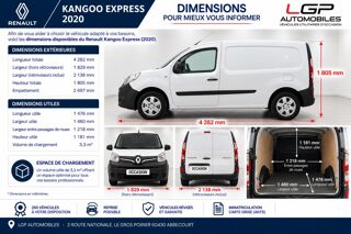 Kangoo Express 1&deg; Main / 1.5L B DCI 90cv Pack EXTRA R LINK GPS/CAM/CLIM/REG 2021 occasion 60430 Abbecourt