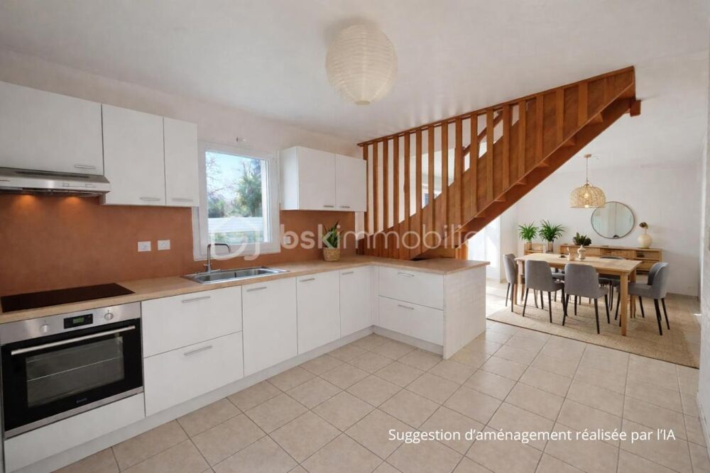 Maison 92 m² de 4 chambres  vie de plain-pied  Ploemeur / Lorient avec Garage
