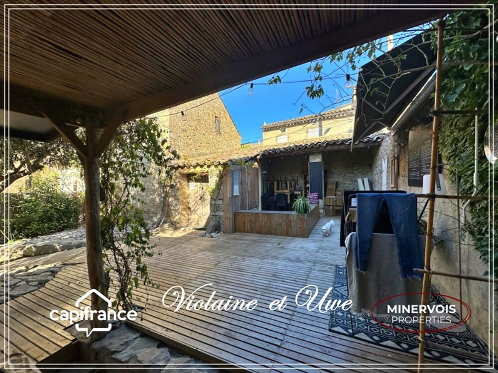 Maison de charme en pierre avec jardin sans vis-à-vis  Cesseras  Minervois