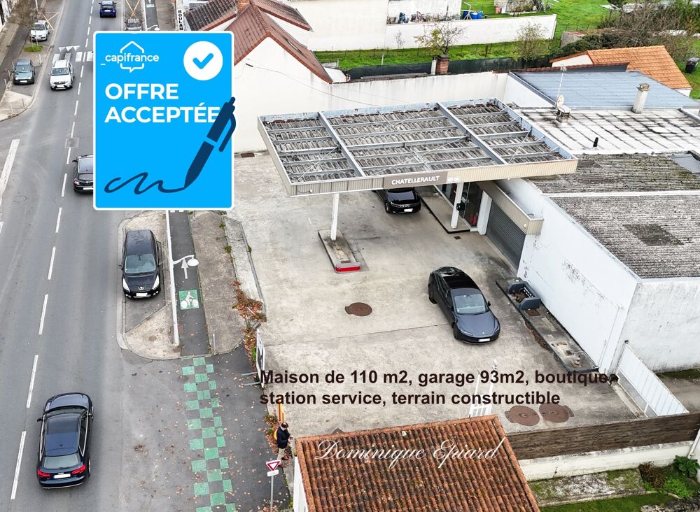   Achetez un bien, générez plusieurs revenus: Maison + Garages + Terrain + boutique + Opportunité station TotalEnergies 