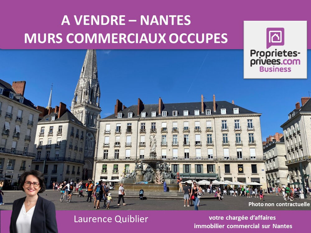   44000 NANTES - MURS COMMERCIAUX OCCUPES, GRANDE VITRINE 