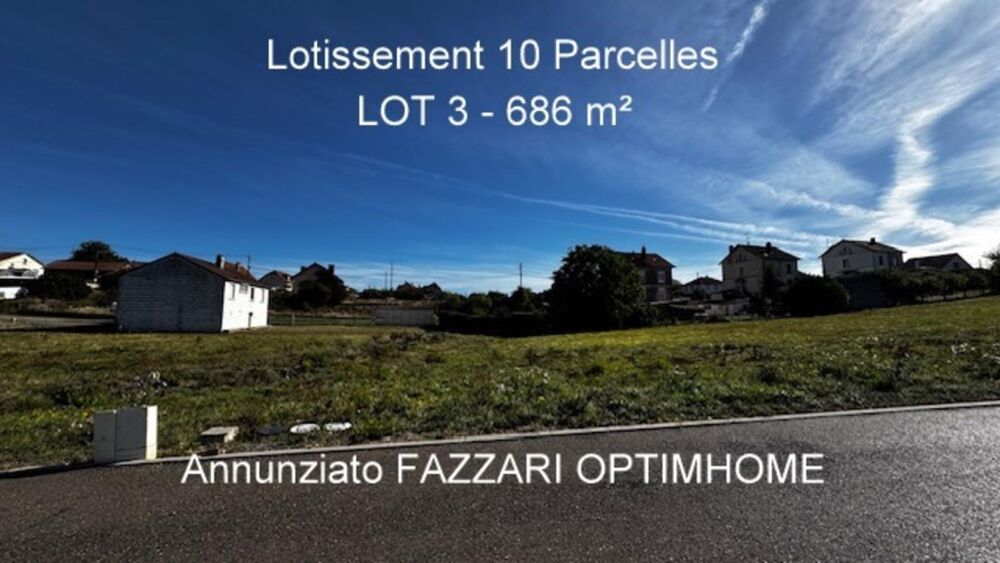 Vente Terrain Stenay 55700 terrain à bâtir viabilisé 737 m² Lot n° 4 Stenay