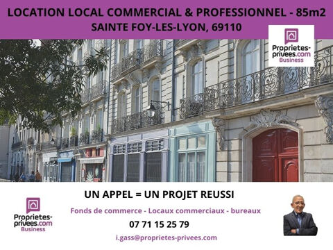 Sainte Foy Les Lyon - Location Local commercial  85 m² 1200 69110 Sainte foy les lyon