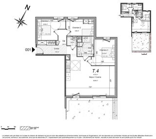  Appartement � vendre 4 pi�ces 90 m�