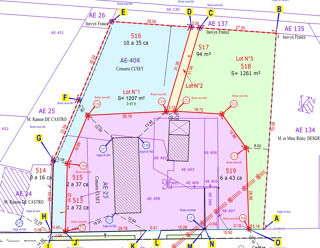  Terrain à vendre 1261 m²