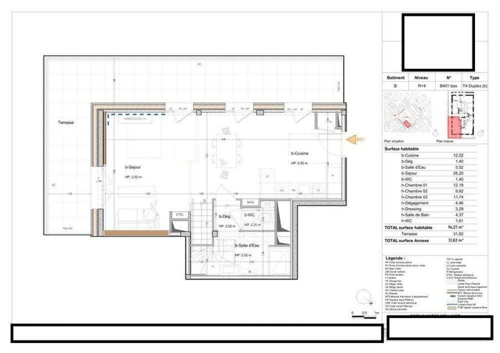 appartement à vendre 4 pièces NANTES (44) proche gare
