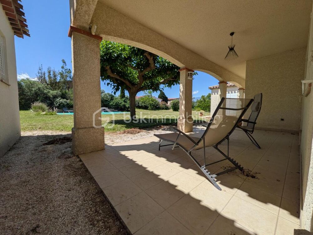Villa 4 faces de plain-pied - 4 chambres - Terrain avec Piscine - Garage indépendant - Vue sur le Canigou