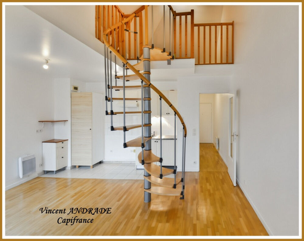 Appartement 2 pièces BRETIGNY SUR ORGE Dernier étage avec Mezzanine en duplex,2 balcons, parking