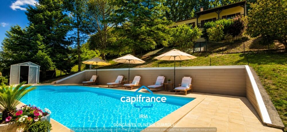 Maison avec piscine, vue panoramique à vendre 6 pièces PENNE D'AGENAIS (47)