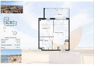 Appartement � vendre 2 pi�ces 41 m�
