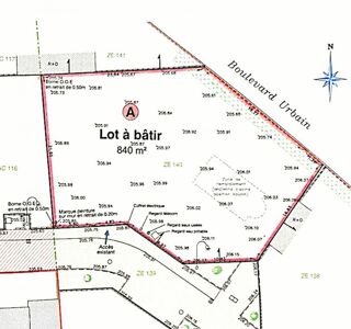  Terrain � vendre 840 m�