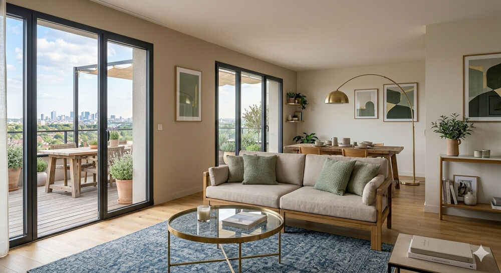 - RARE T6 en DUPLEX en CENTRE-VILLE avec TERRASSE et PARKING -