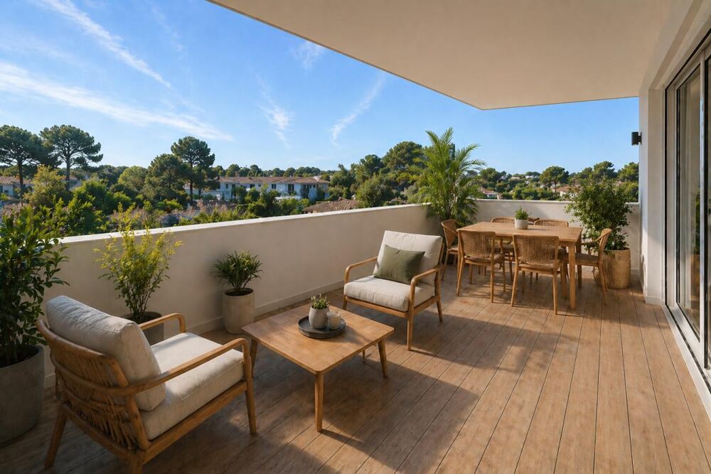 **MAGNIFIQUE appartement T2 en DERNIER ETAGE avec TERRASSE en plein coeur de SANGUINET**