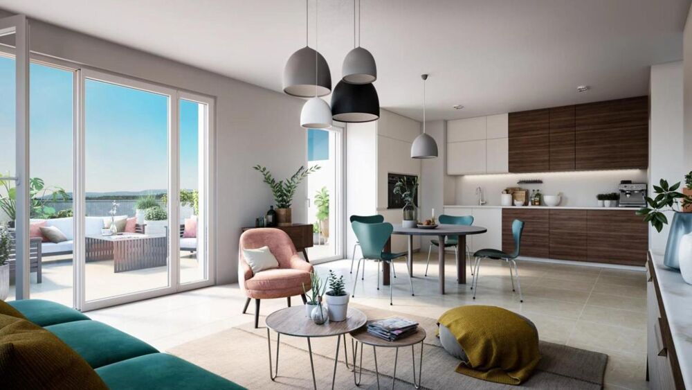 Vente Appartement 2 PIÈCES de 40m² + EXT(S) DE 9m²<br> + PKG(s) + CAVE(s) Annemasse