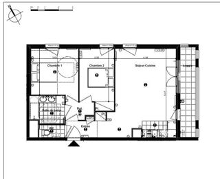  Appartement  vendre 3 pices 72 m