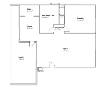  Appartement � vendre 2 pi�ces 52 m�