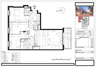  Appartement � vendre 4 pi�ces 80 m�