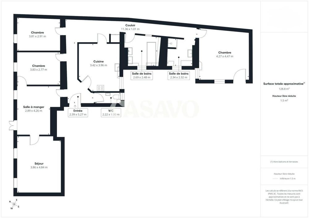 Vente Appartement Vente Appartement 5 pièces de 125m² - 67000 Strasbourg Strasbourg