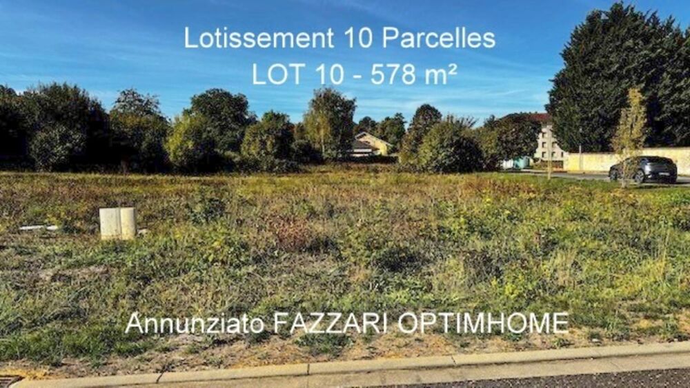 Vente Terrain Stenay 55700 terrain à bâtir viabilisé 578 m² Lot n° 10 Stenay