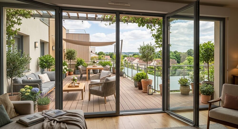 Vente Appartement - T3 en DERNIER ETAGE à CHATOU orienté PLEIN SUD avec GRANDE TERRASSE, CAVE et PARKING - Chatou