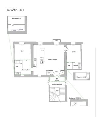  Appartement � vendre 3 pi�ces 95 m�