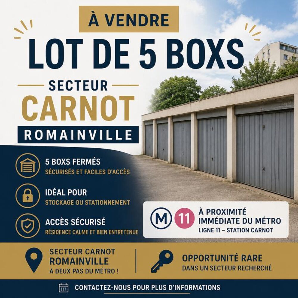 Vente Parking/Garage Garage/box Romainville