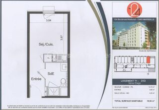  Appartement � vendre 1 pi�ce 20 m�