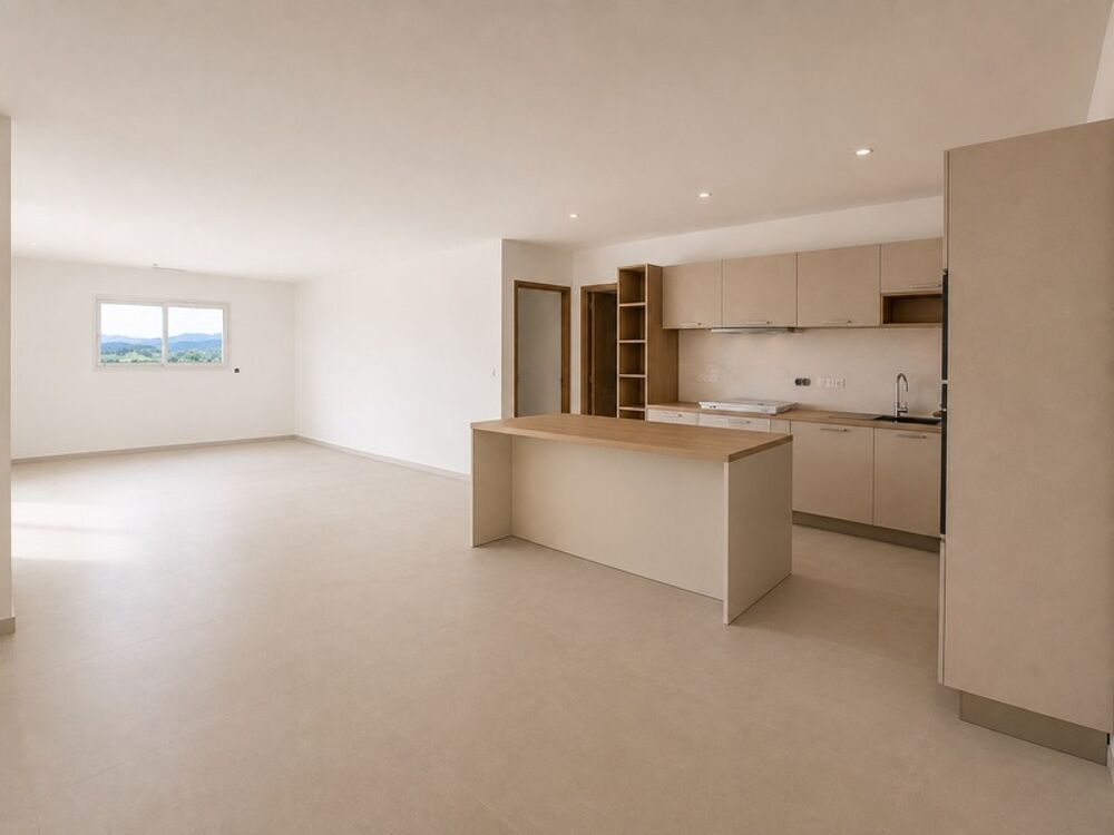 Villa contemporaine de plain-pied avec piscine et vue panoramique dans un environnement calme