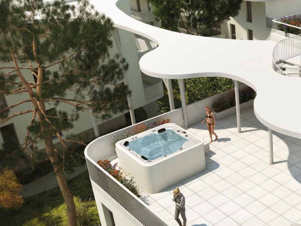 NARBONNE, beau T3 de 63,42m2 avec sa terrasse de 16m2, 1 place de parking