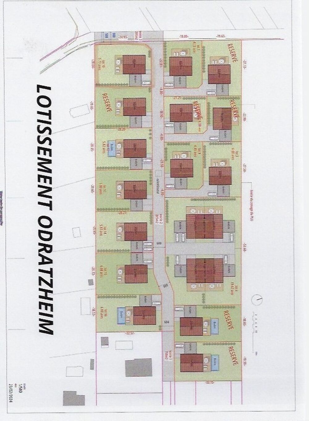 Vente Terrain Terrain � vendre  proche de MARLENHEIM (67) : Terrain Viabilis� : 577 m2 -  Lotissement Strengenfeld - Libre architecte et const Odratzheim