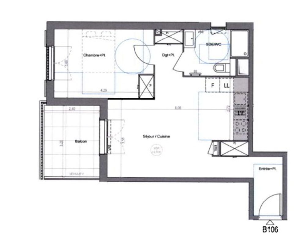 Location Appartement T2 NEUF avec balcon et parking à COGOLIN Cogolin