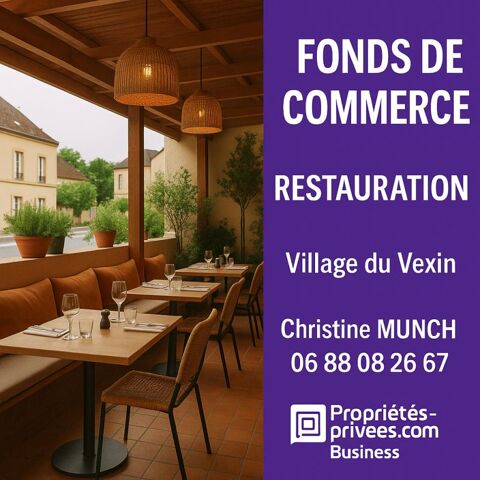 VEXIN PROCHE L'ISLE ADAM - BEAU RESTAURANT AVEC TERRASSE ET APPARTEMENT 122500 95290 L isle adam