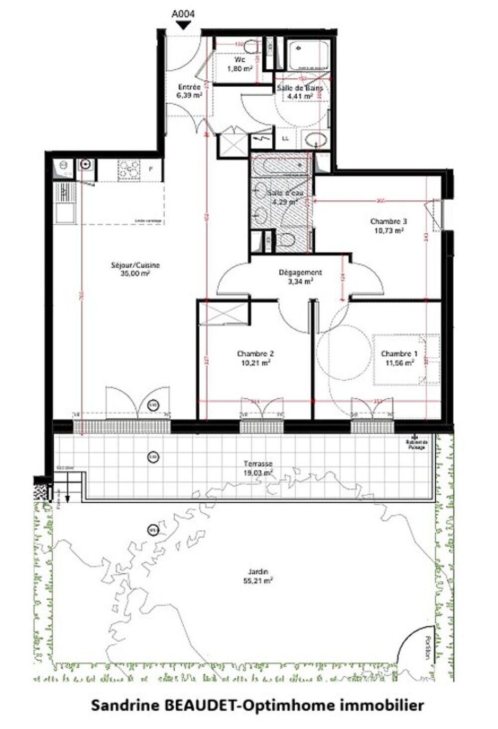 Vente Appartement Appartement à vendre 4 pièces LE CHESNAY (78) Le chesnay
