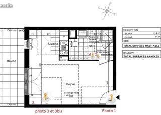  Appartement à louer 1 pièce 29 m²