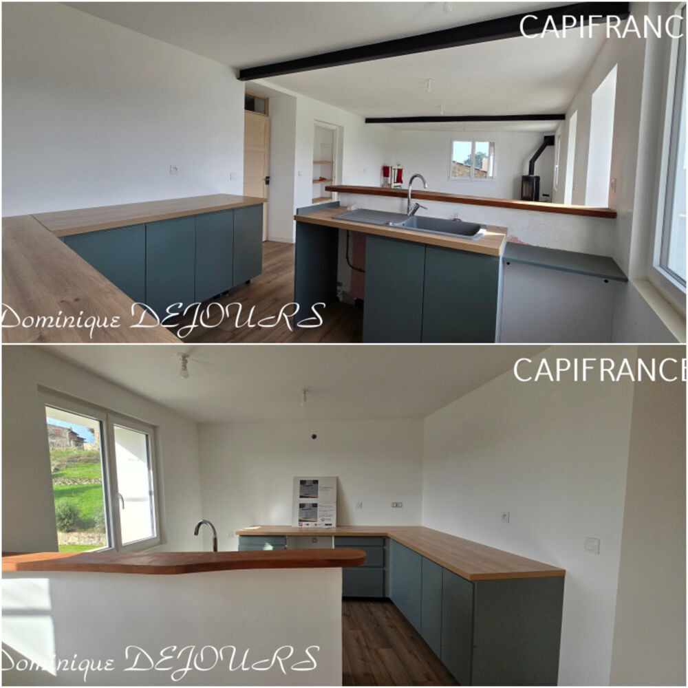 Vente Maison Tènement immobilier : 2 habitations et un ancien hangar agricole - 6200m² autour de la maison + bois de chênes 9700m² - source e Saint michel de chabrillanoux