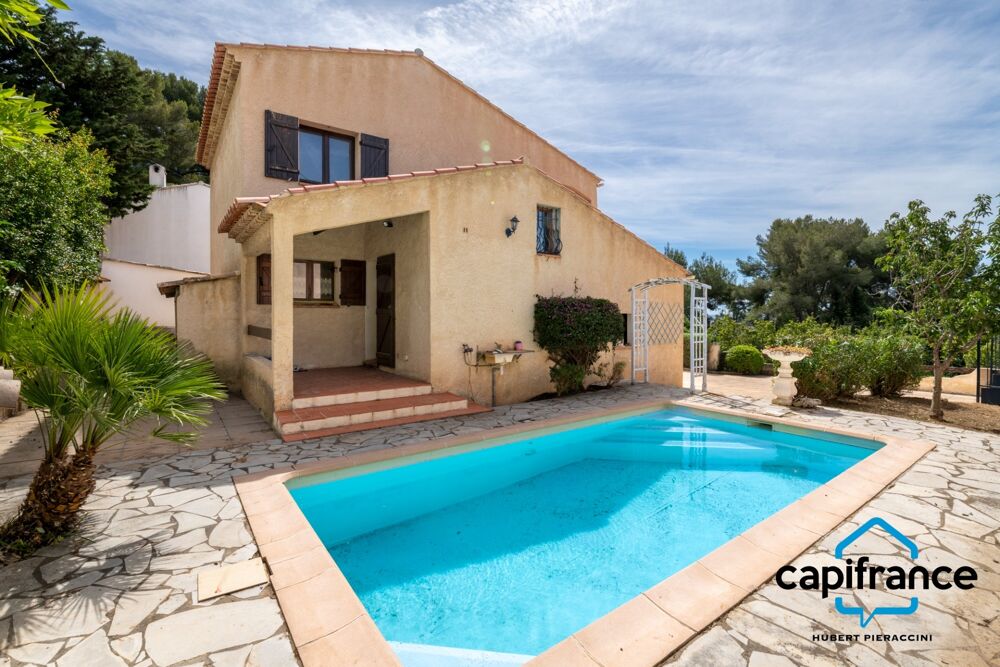 La Seyne sur mer/proche Six fours Villa de 100m2 au calme, piscine, garage, belle vue